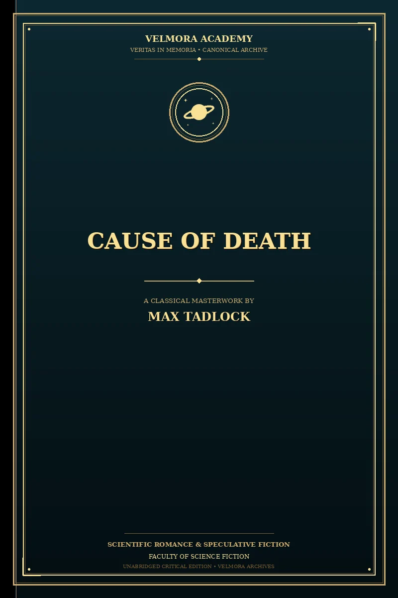 Cover of Cause of Death