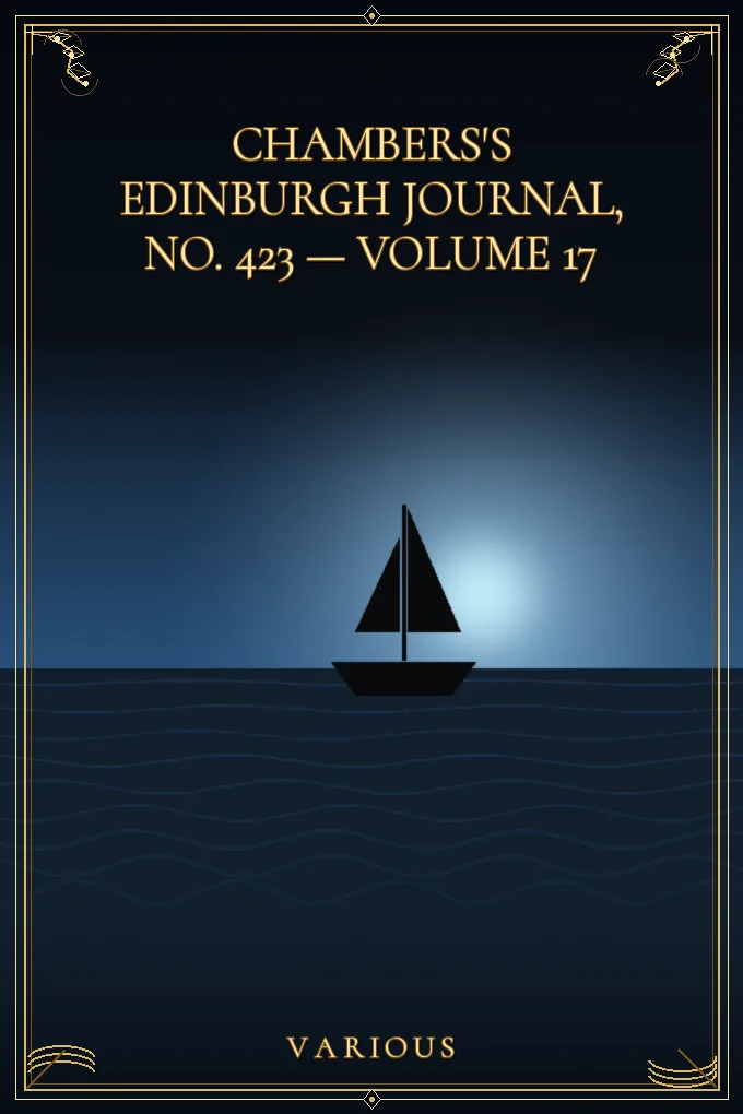 Cover of Chambers's Edinburgh Journal, No. 423 — Volume 17