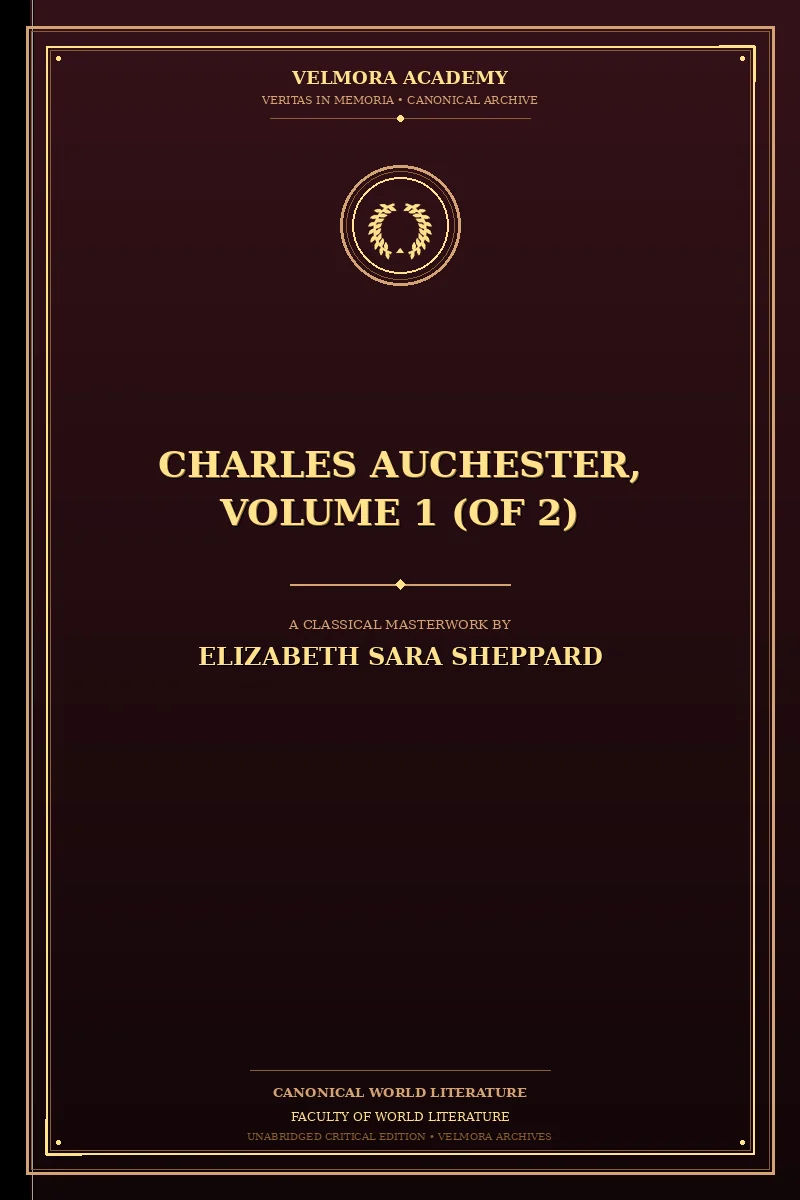 Cover of Charles Auchester, Volume 1 (of 2)