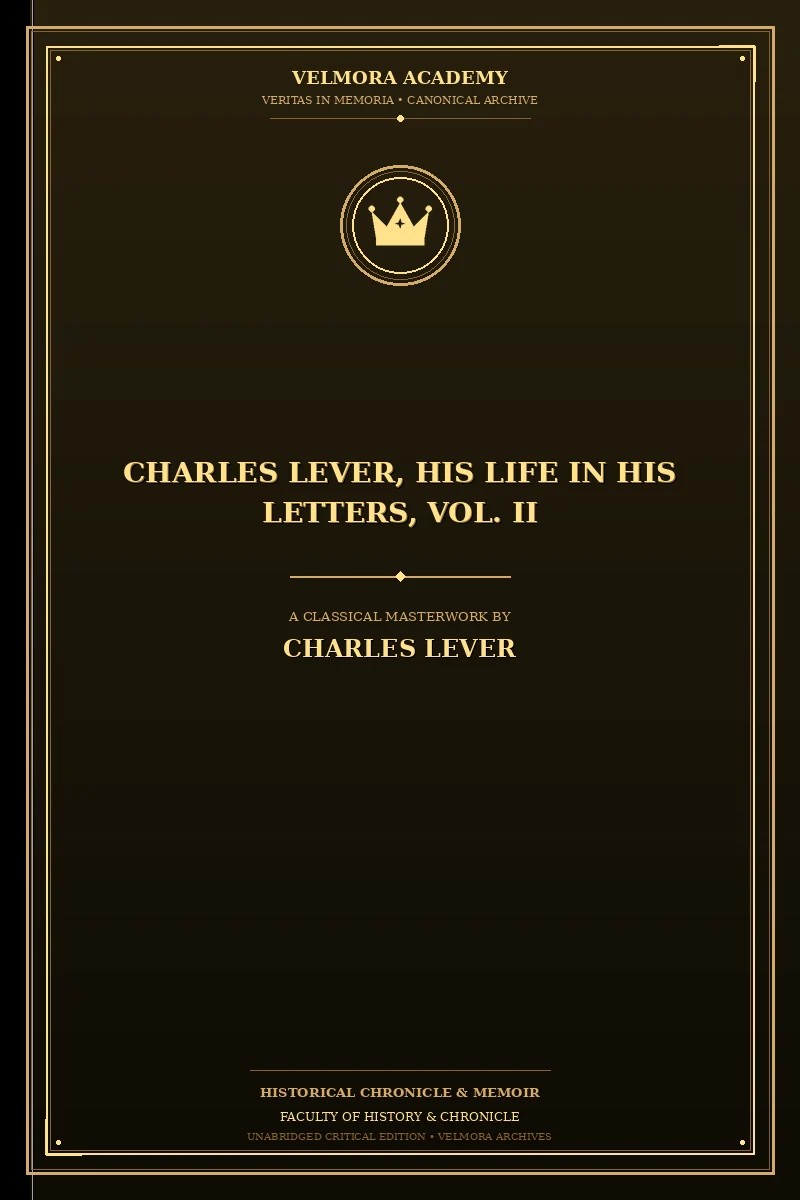 Cover of Charles Lever, His Life in His Letters, Vol. II