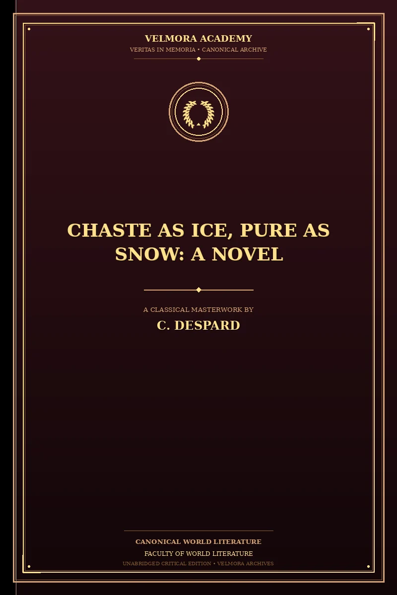 Chaste as Ice, Pure as Snow: A Novel