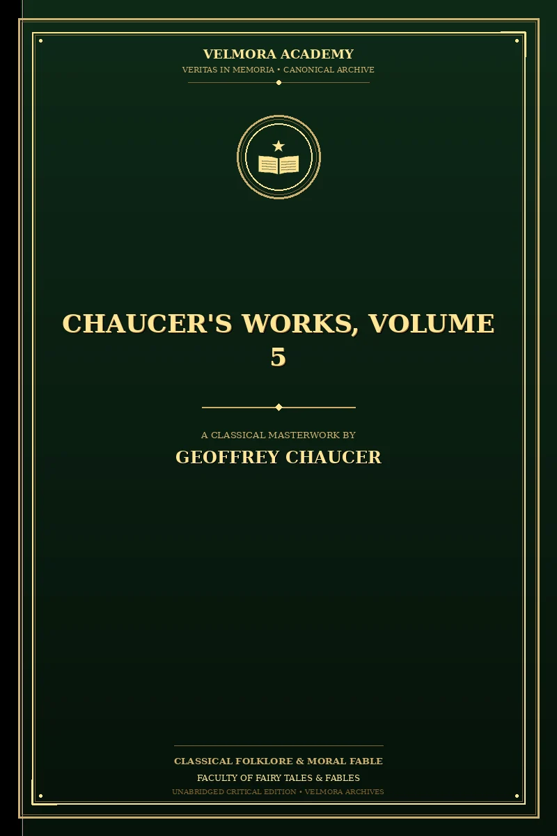 Chaucer's Works, Volume 5