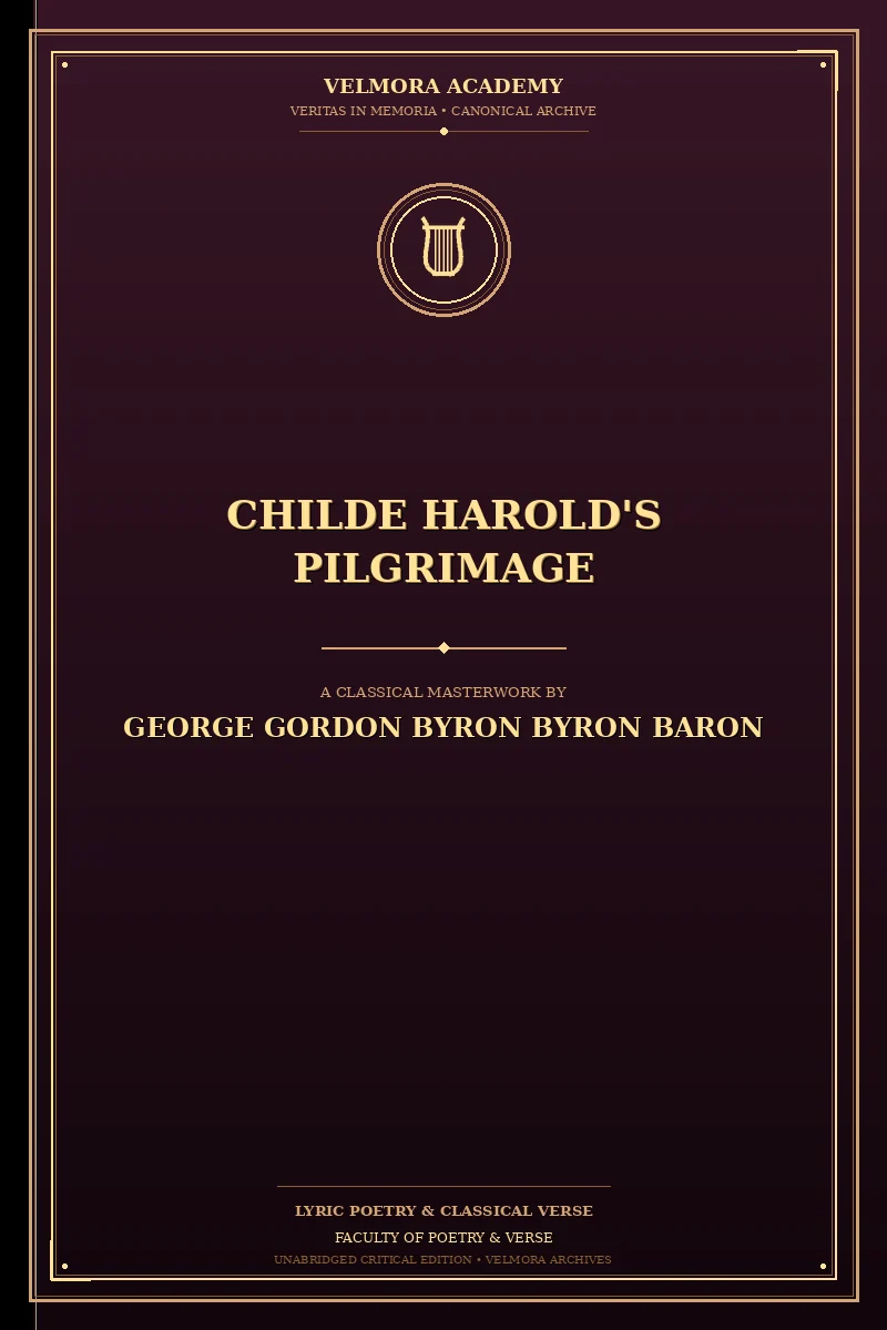 Cover of Childe Harold's Pilgrimage