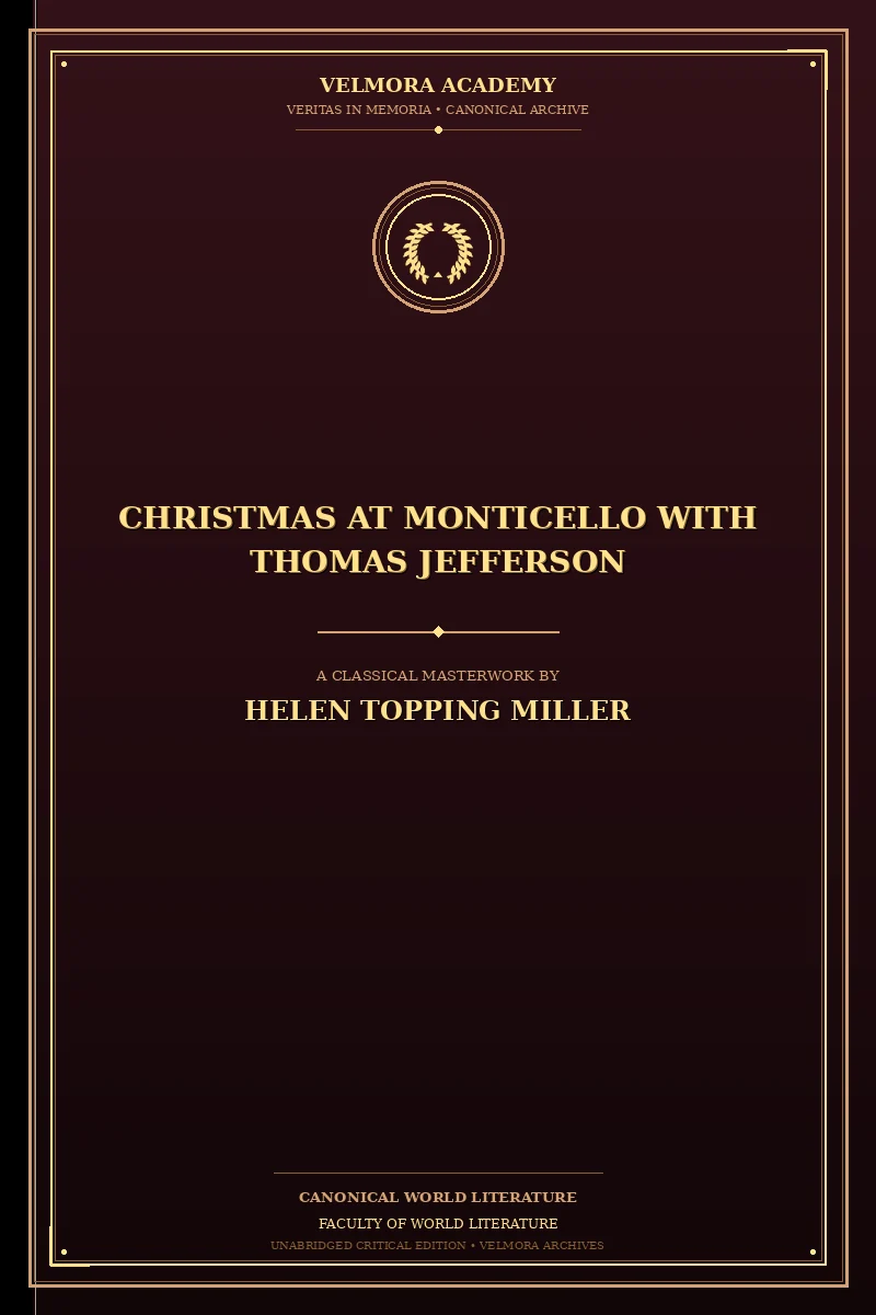Cover of Christmas at Monticello with Thomas Jefferson