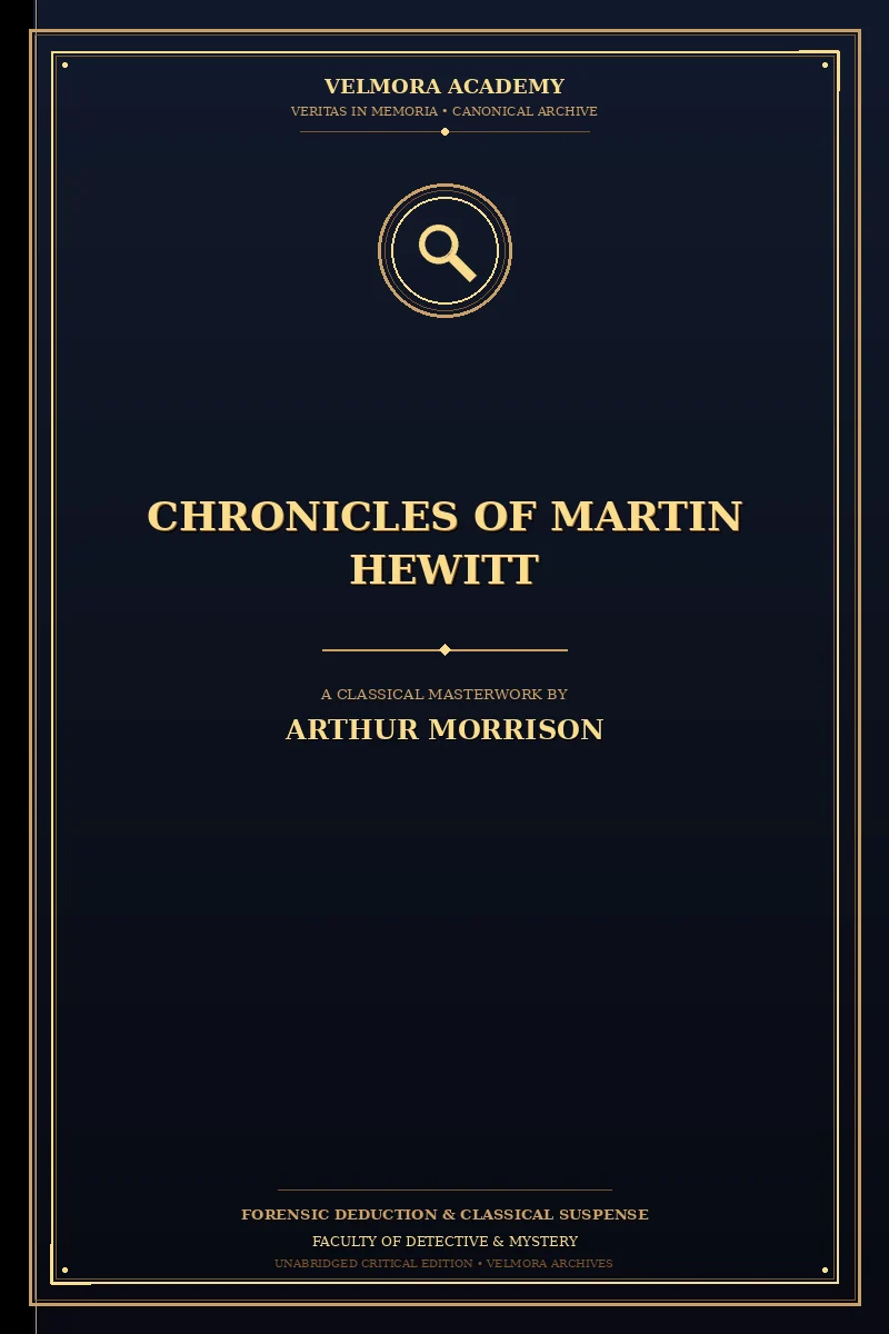 Cover of Chronicles of Martin Hewitt