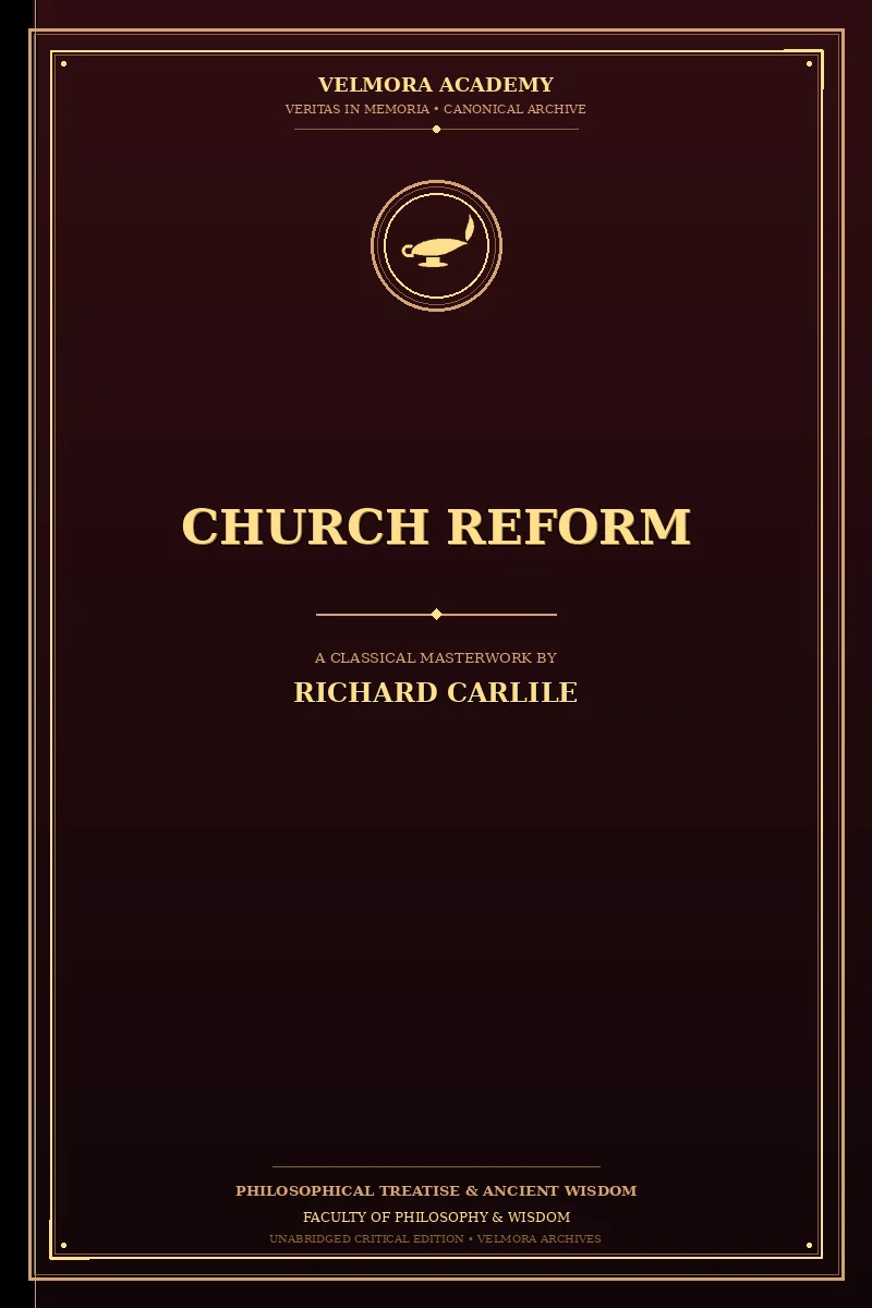Cover of Church Reform