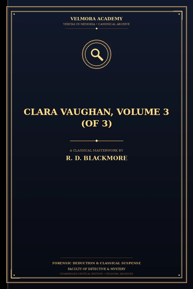 Cover of Clara Vaughan, Volume 3 (of 3)