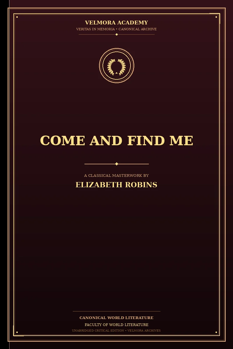 Cover of Come and Find Me