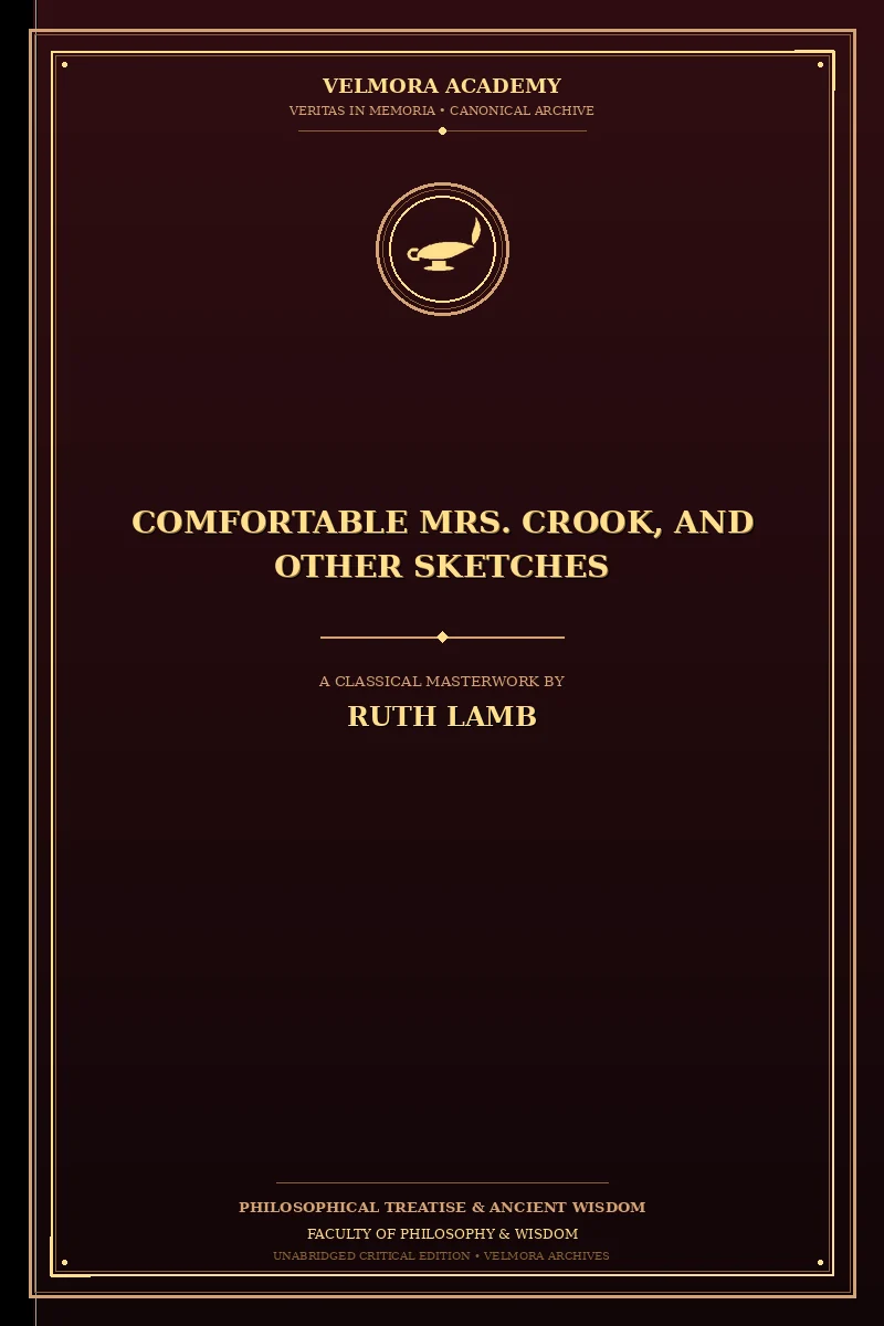 Cover of Comfortable Mrs. Crook, and other sketches