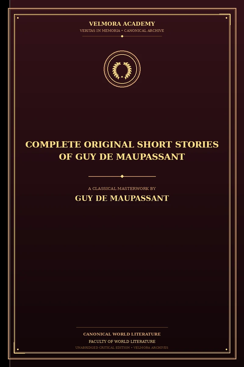 Cover of Complete Original Short Stories of Guy De Maupassant