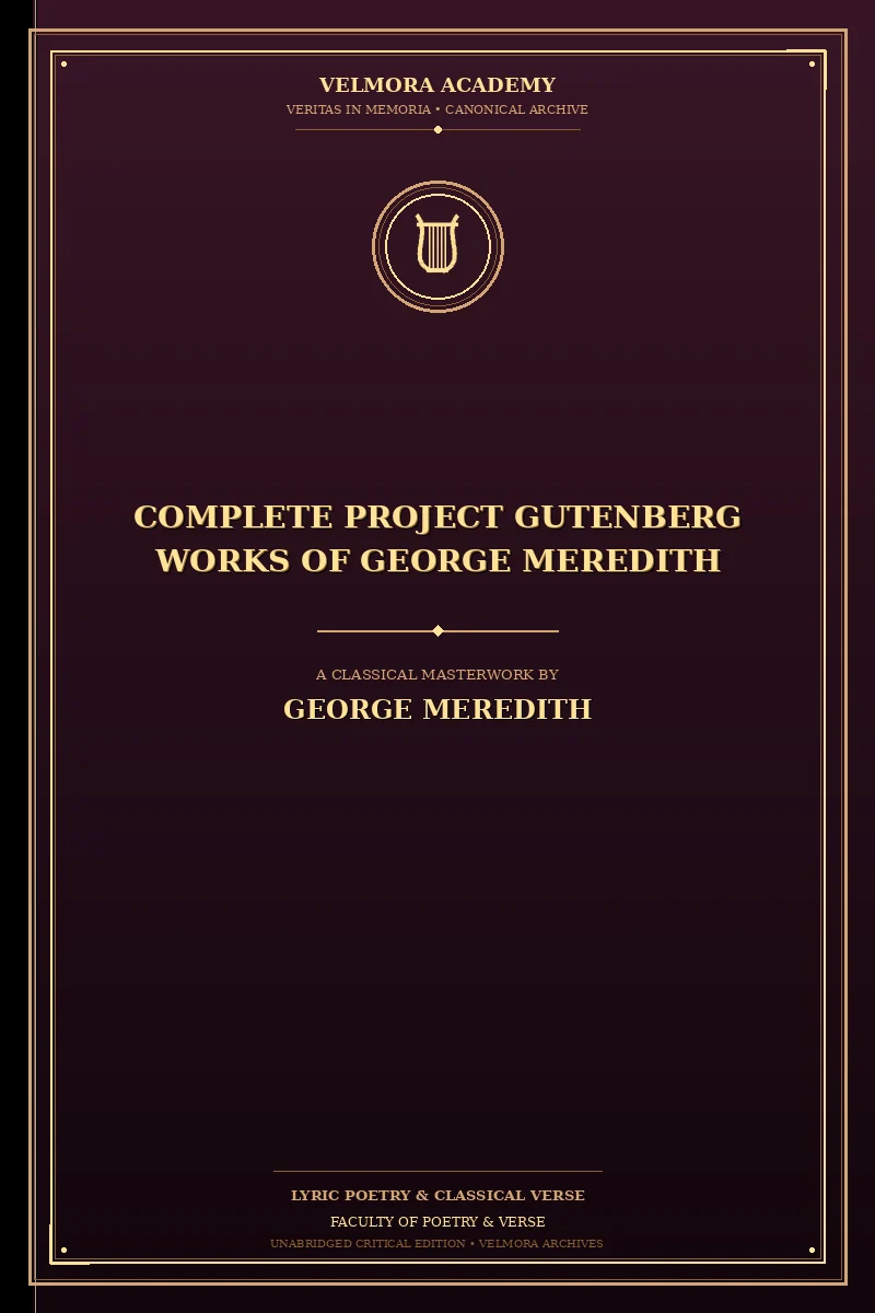 Cover of Complete Project Gutenberg Works of George Meredith