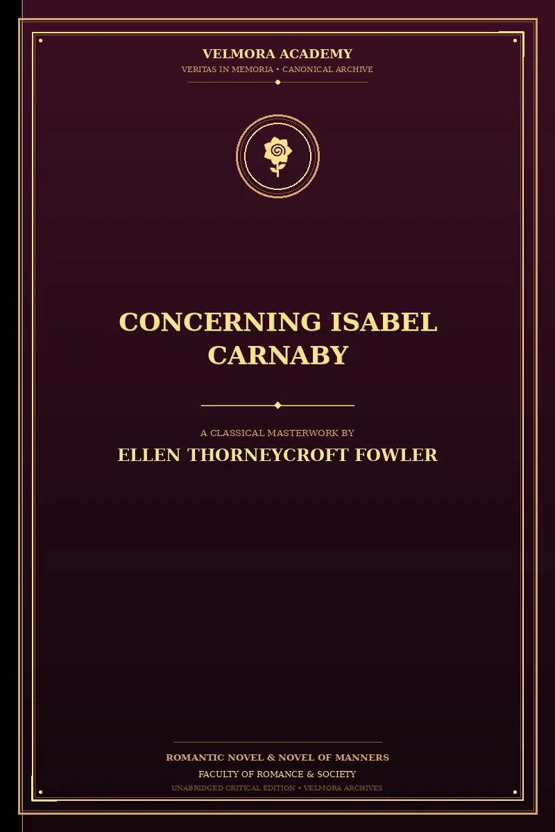 Concerning Isabel Carnaby