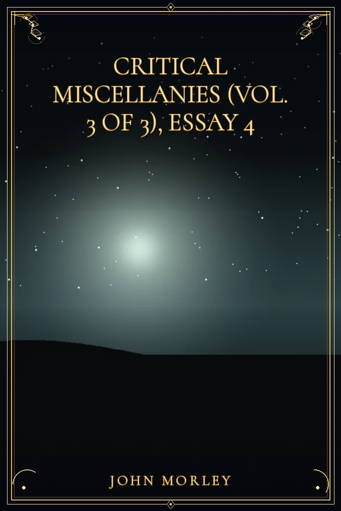 Critical Miscellanies (Vol. 3 of 3), Essay 4