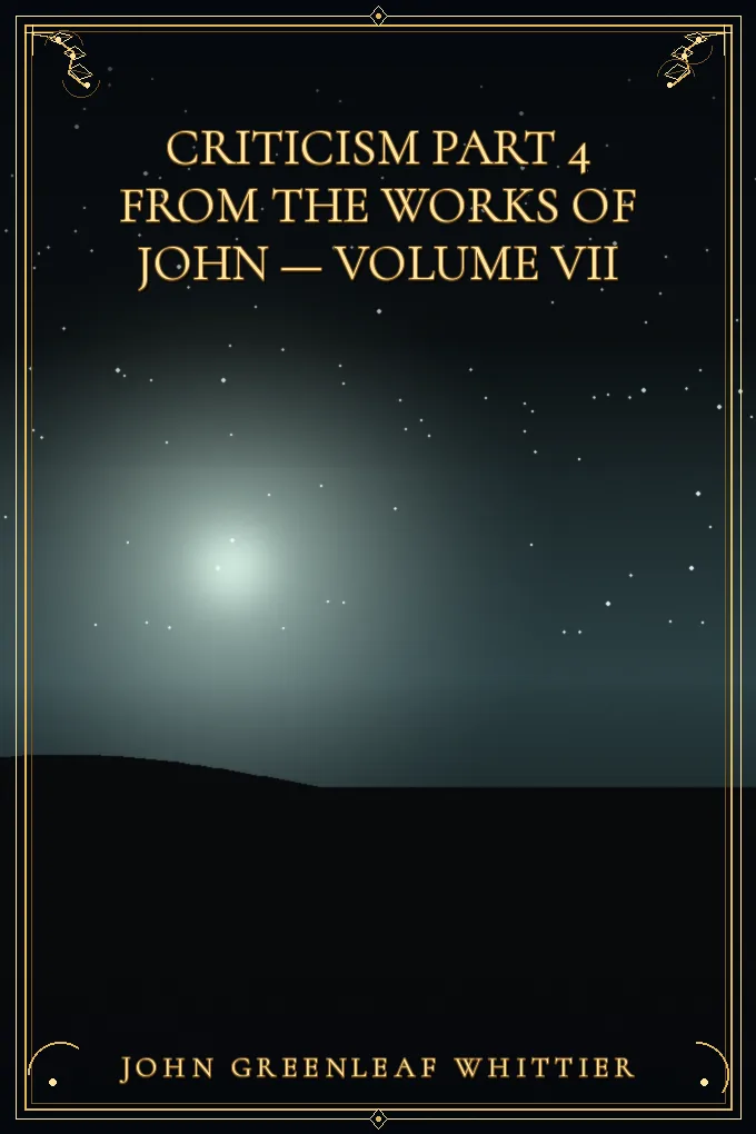 Cover of Criticism Part 4 from The Works of John — Volume VII