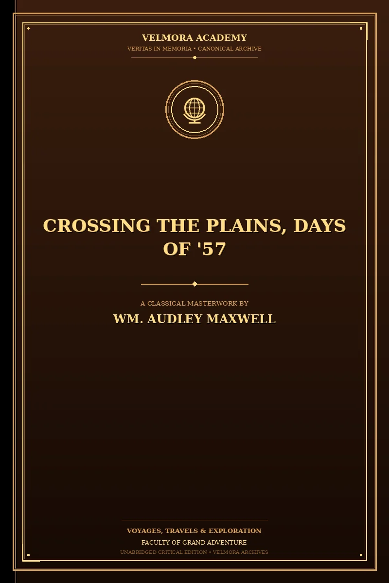 Cover of Crossing the Plains, Days of '57
