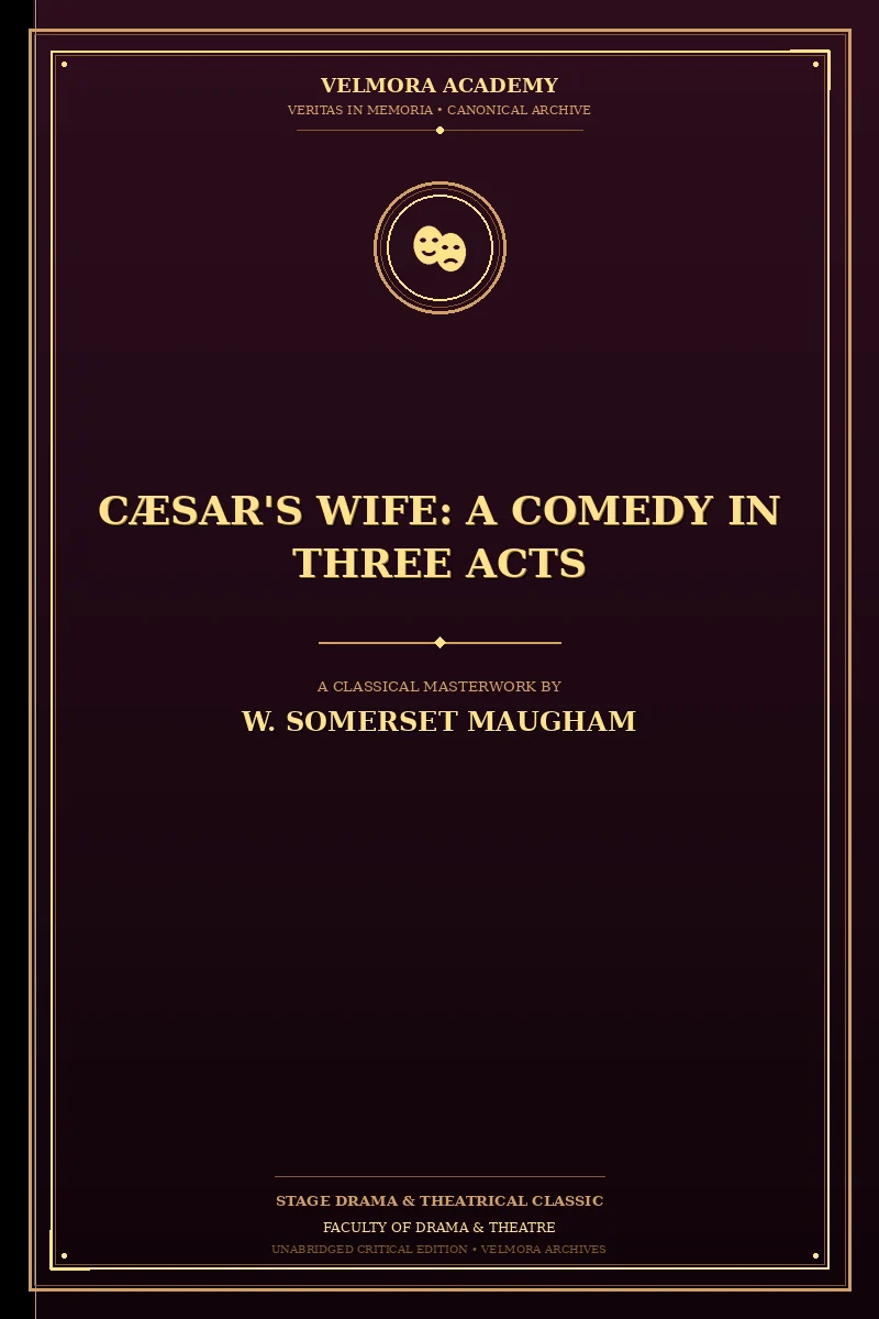 Cover of Cæsar's Wife: A Comedy in Three Acts
