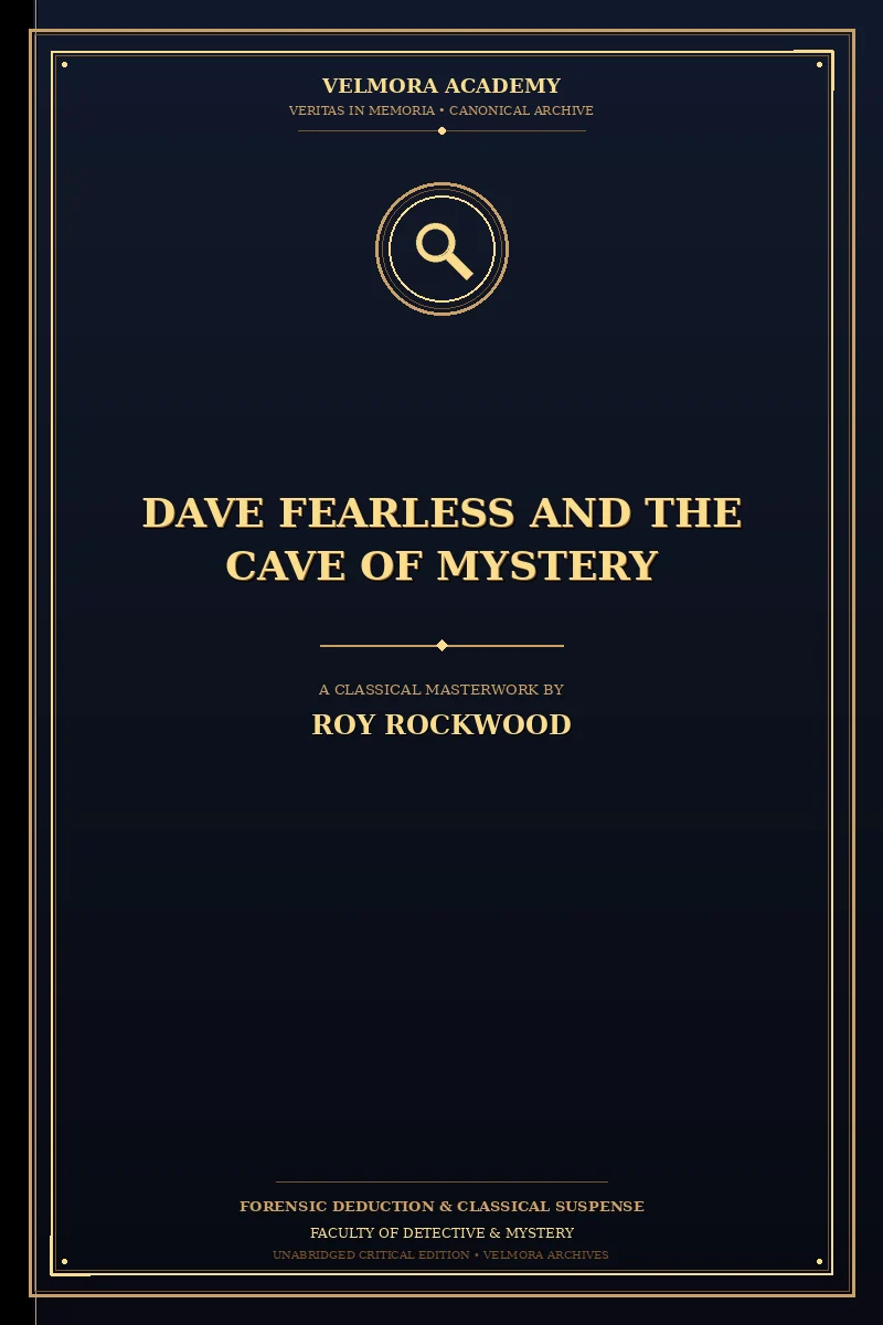 Cover of Dave Fearless and the Cave of Mystery