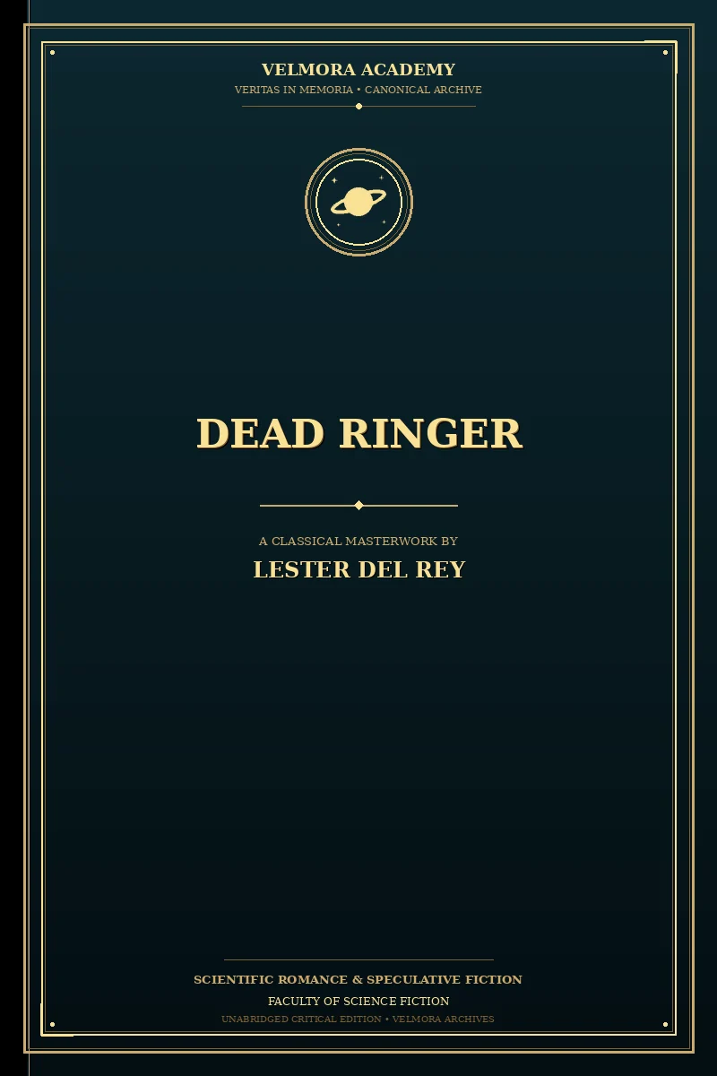 Cover of Dead Ringer