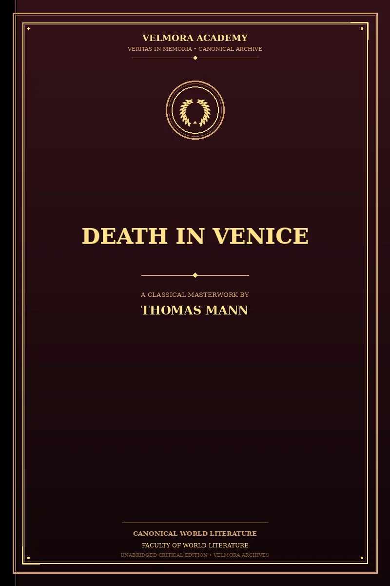 Cover of Death in Venice