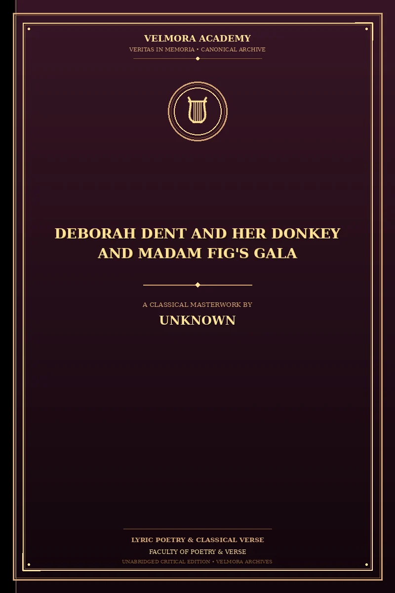 Cover of Deborah Dent and Her Donkey and Madam Fig's Gala