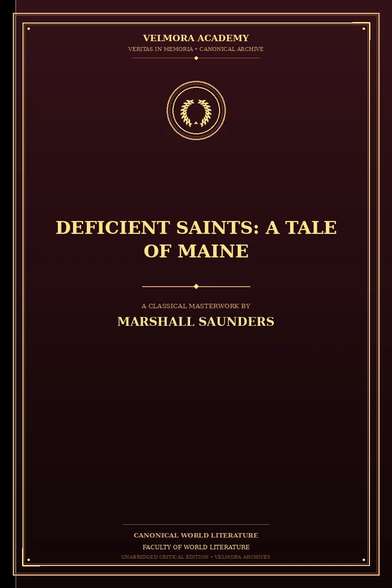 Deficient Saints: A Tale of Maine