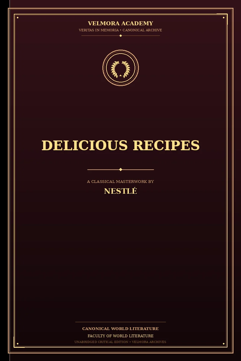 Cover of Delicious Recipes