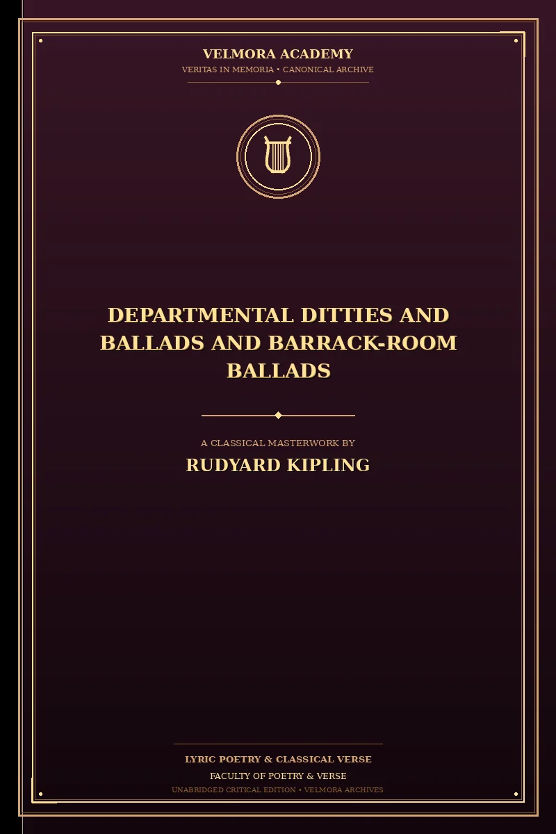 Cover of Departmental Ditties and Ballads and Barrack-Room Ballads