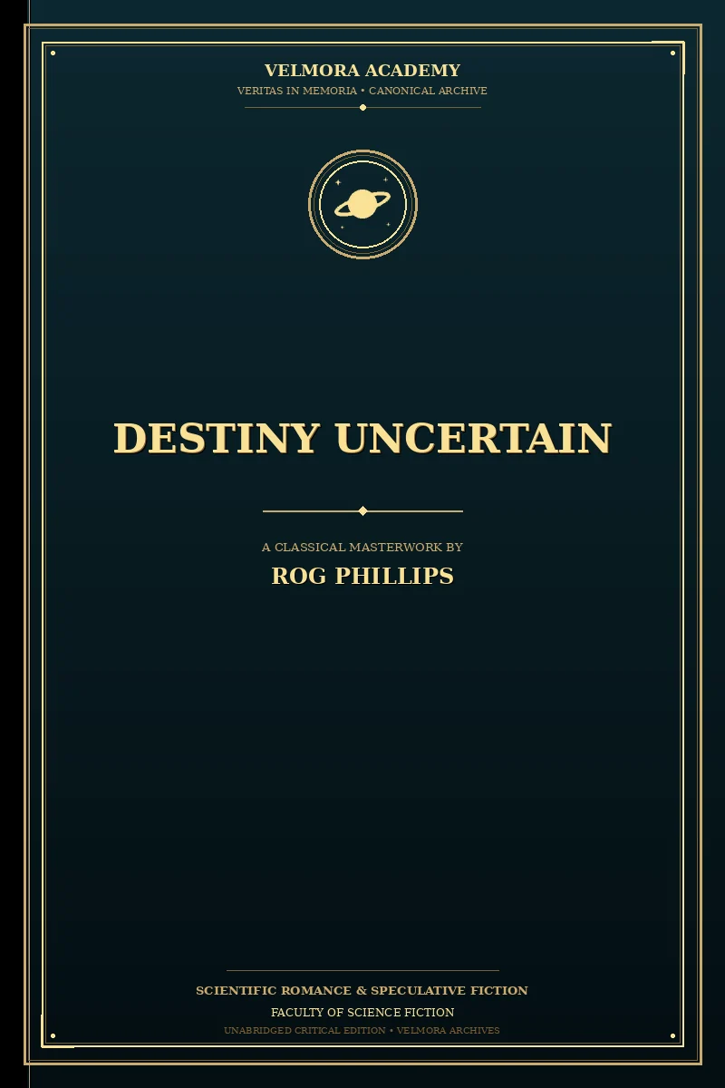 Cover of Destiny Uncertain