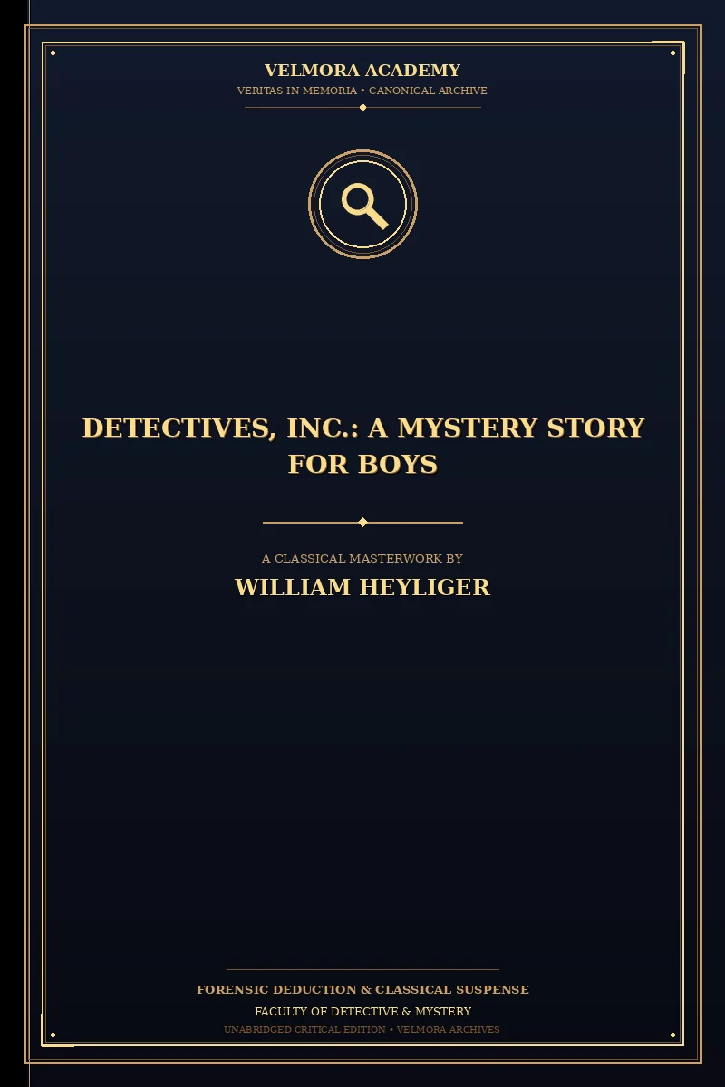 Cover of Detectives, Inc.: A Mystery Story for Boys