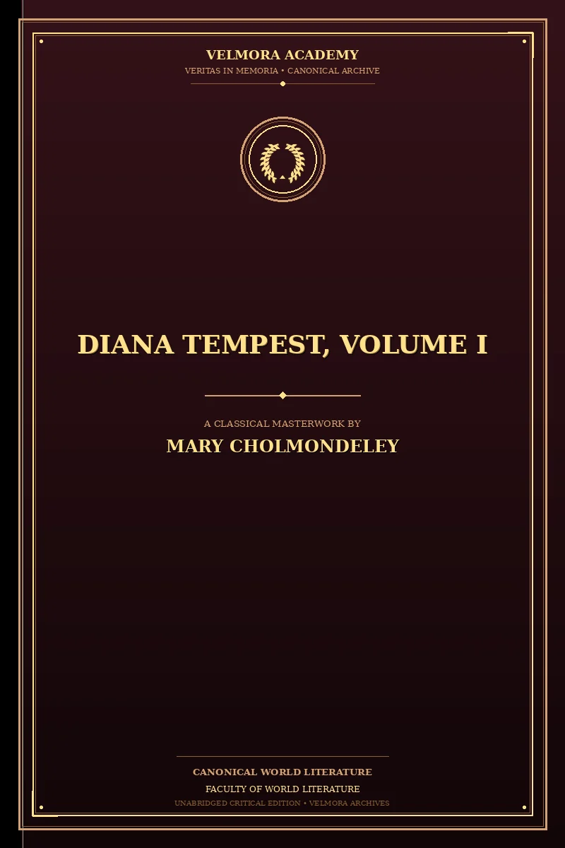 Cover of Diana Tempest, Volume I