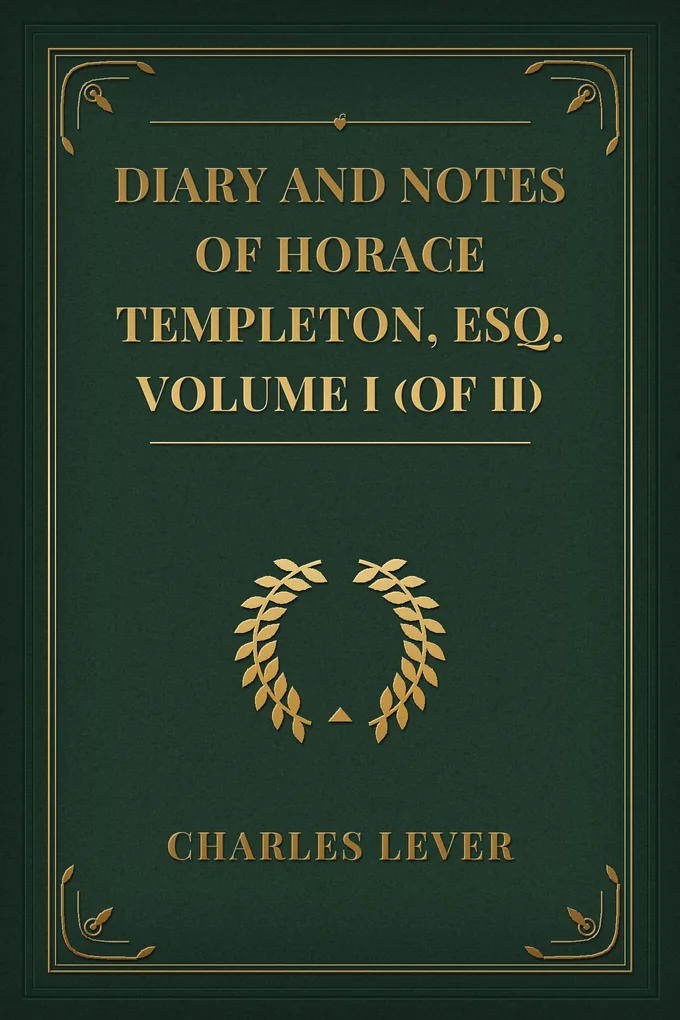 Diary And Notes Of Horace Templeton, Esq. Volume I (of II)