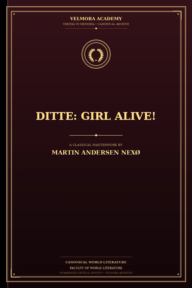 Cover of Ditte: Girl Alive!