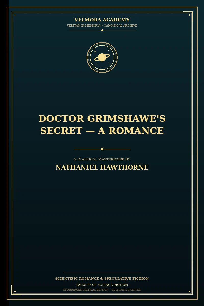Cover of Doctor Grimshawe's Secret — a Romance