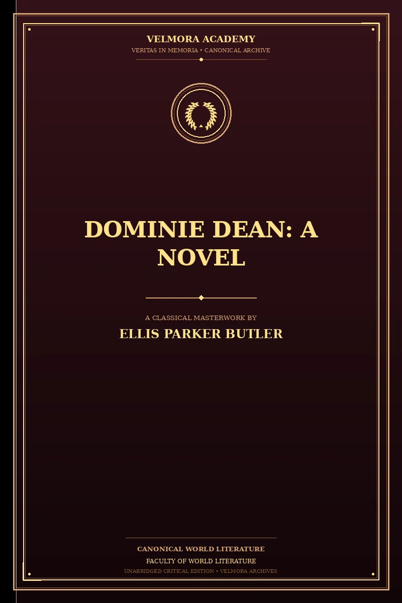 Dominie Dean: A Novel