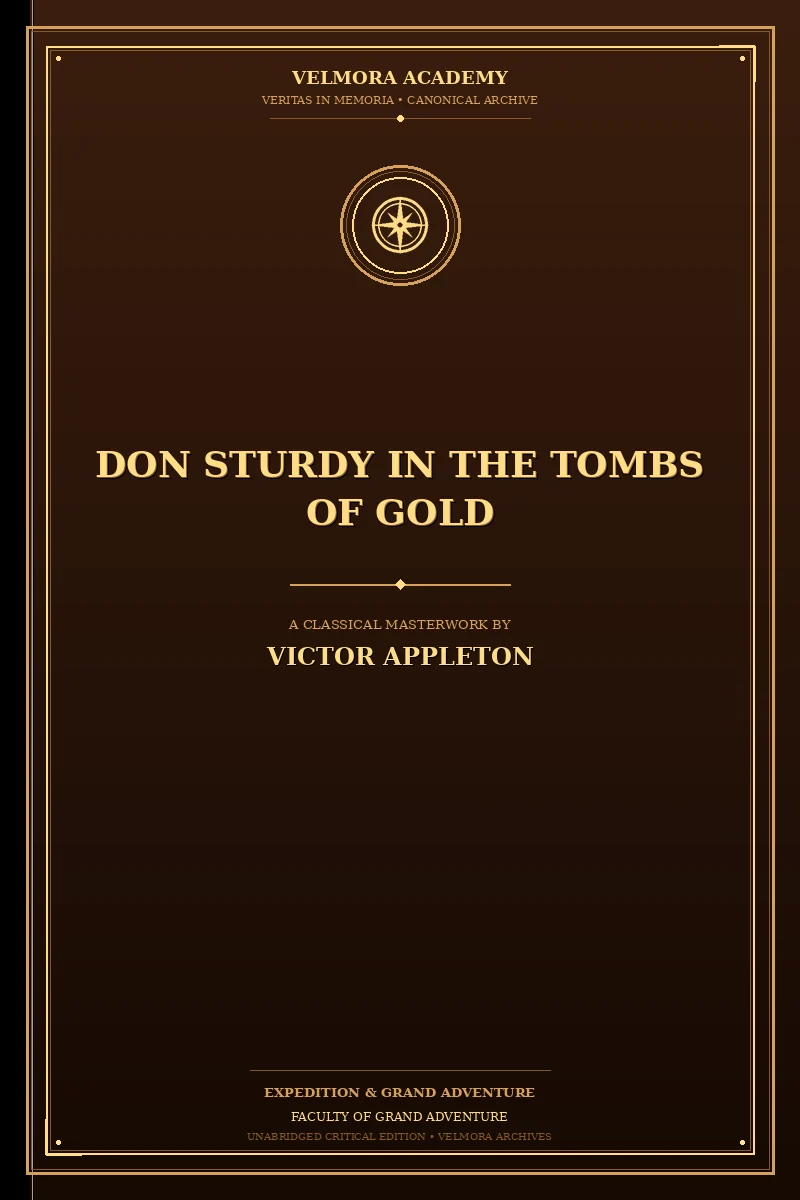 Don Sturdy in the tombs of gold