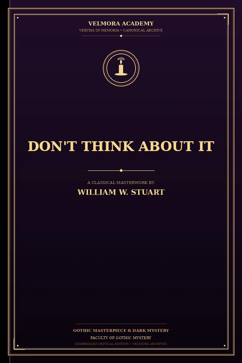 Cover of Don't Think About It