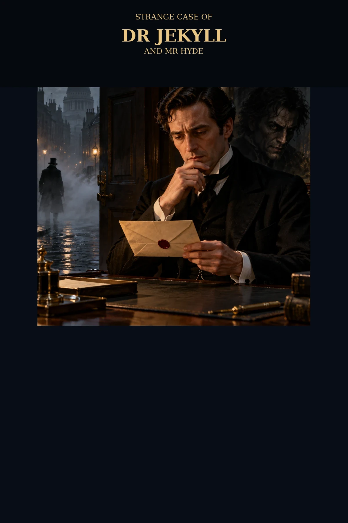 Strange Case of Dr Jekyll and Mr Hyde