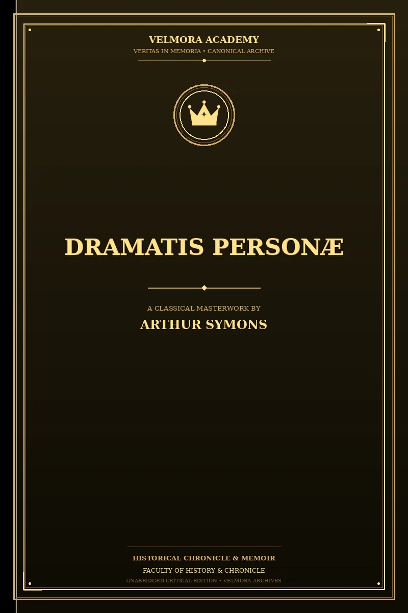Cover of Dramatis Personæ