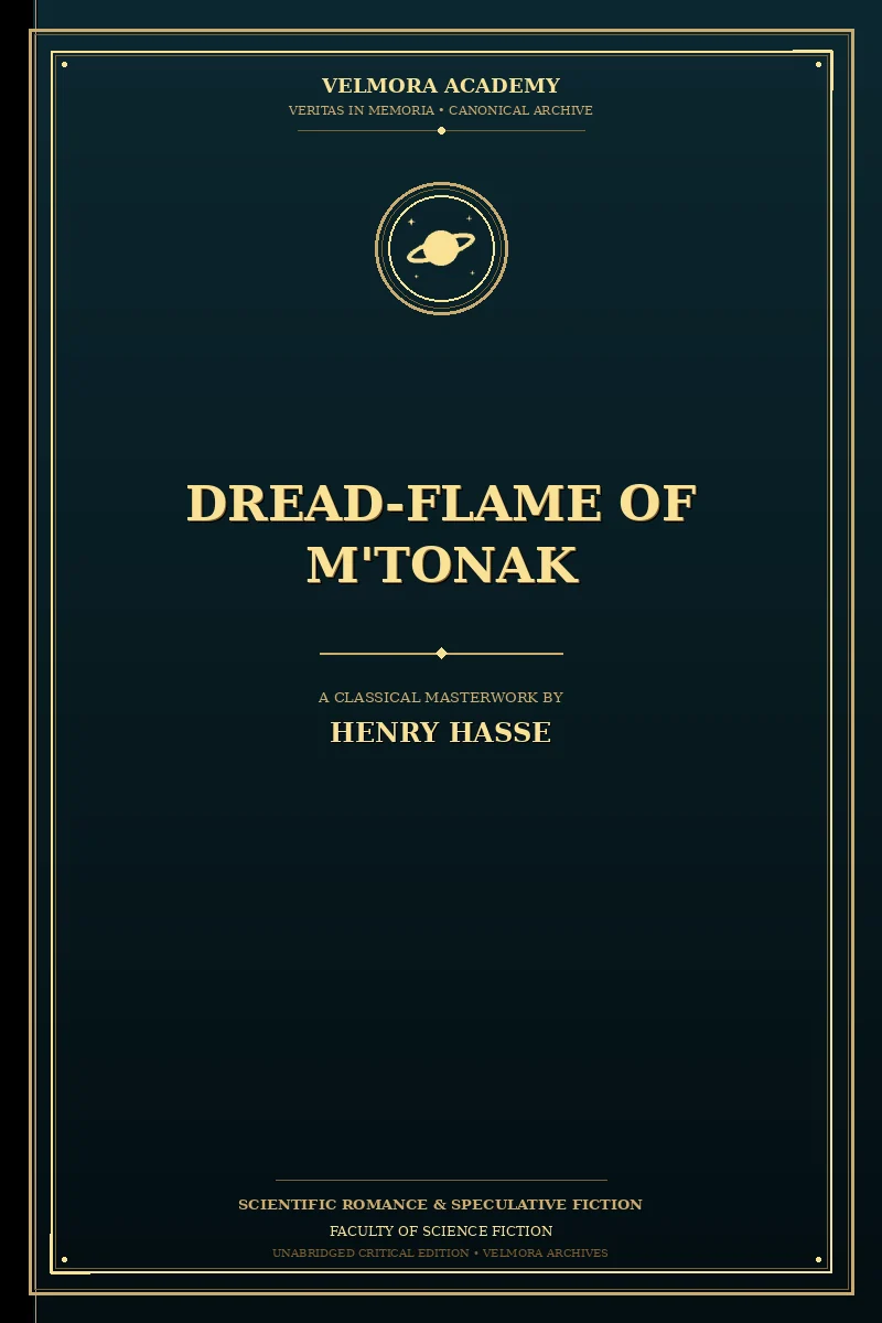 Cover of Dread-Flame of M'Tonak