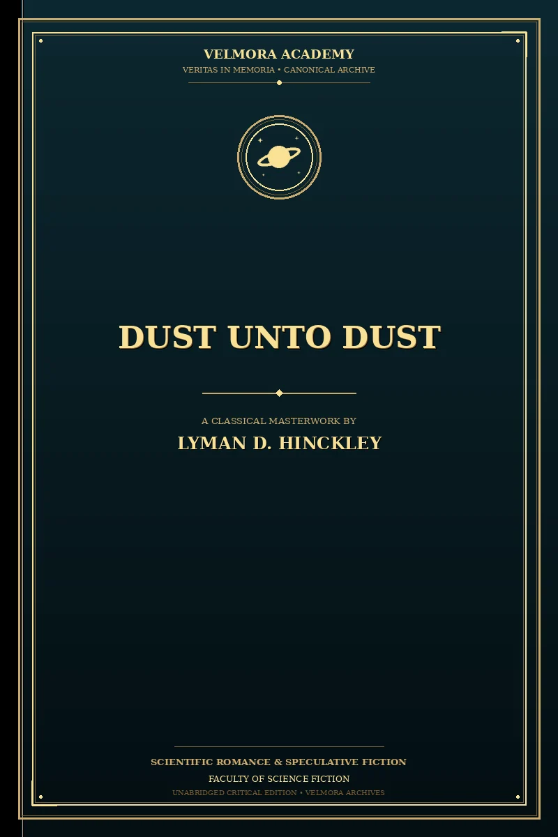 Cover of Dust Unto Dust