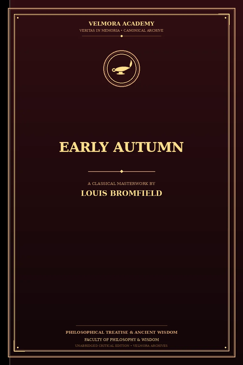 Cover of Early autumn