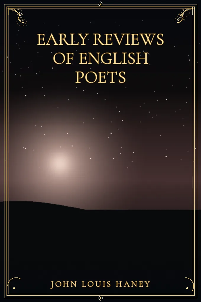 Cover of Early Reviews of English Poets