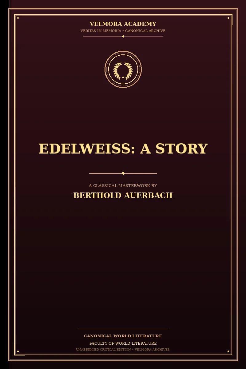 Cover of Edelweiss: A Story