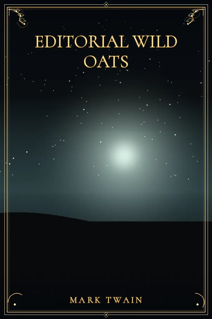 Cover of Editorial Wild Oats