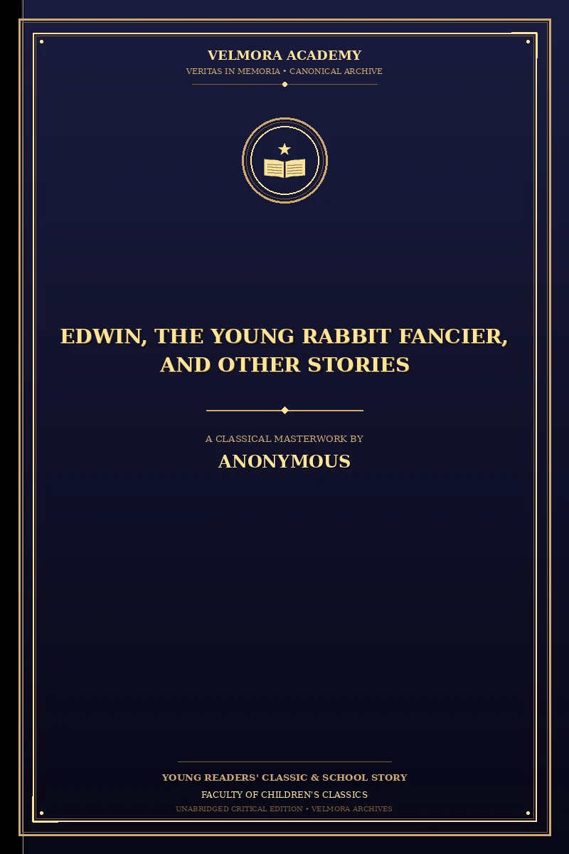Cover of Edwin, the young rabbit fancier, and other stories
