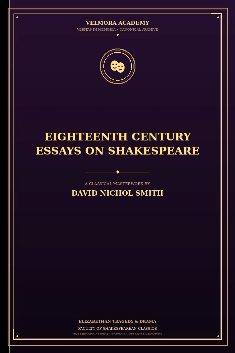 Cover of Eighteenth Century Essays on Shakespeare