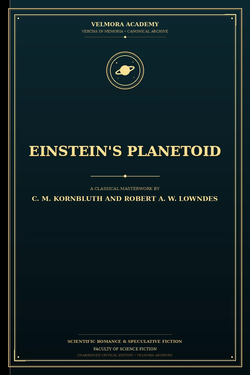 Cover of Einstein's planetoid
