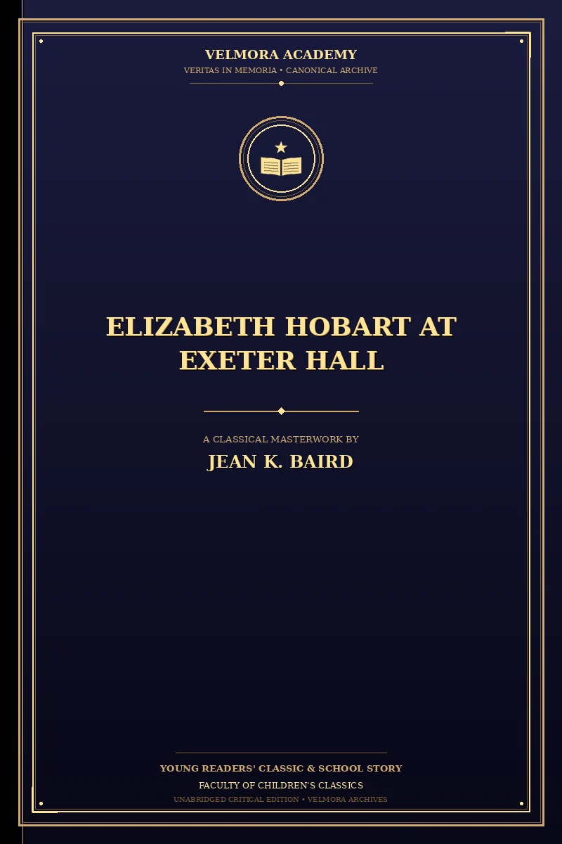 Cover of Elizabeth Hobart at Exeter Hall