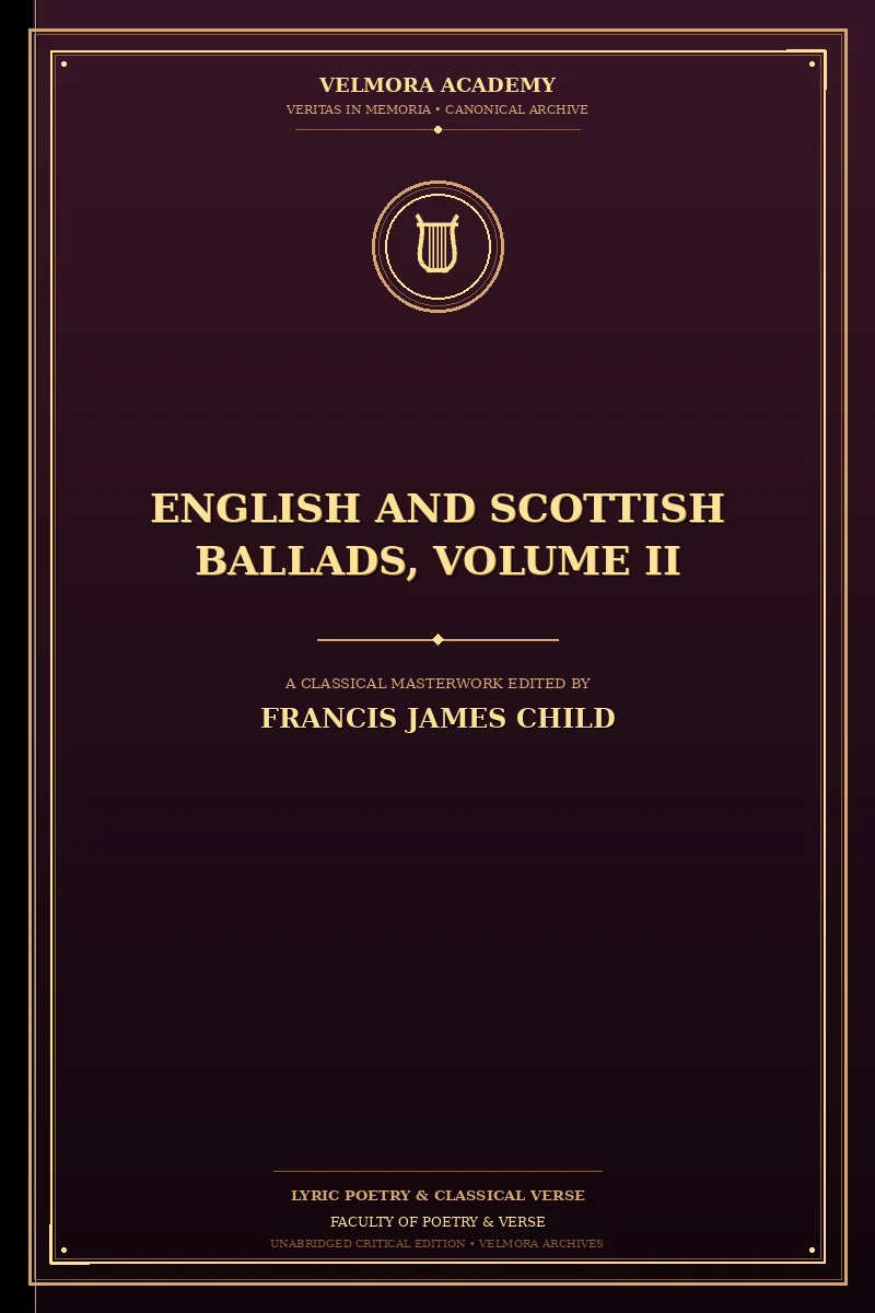 Cover of English and Scottish Ballads, Volume II