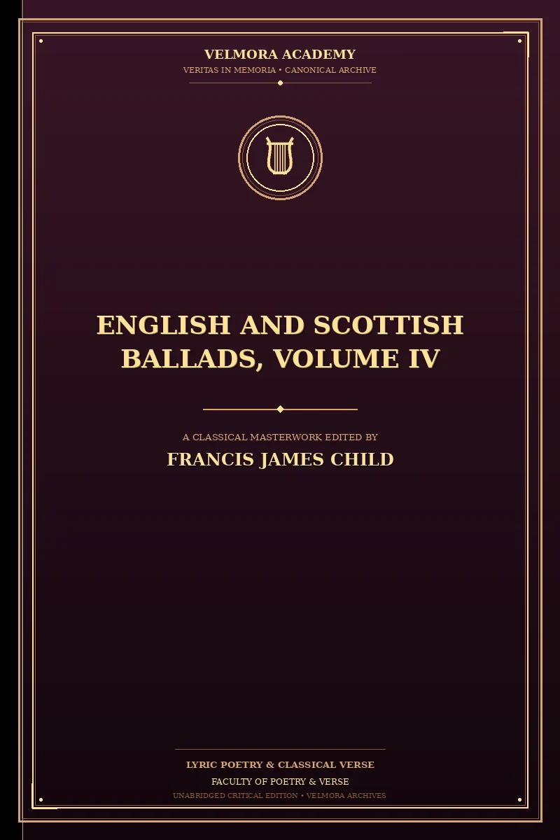 Cover of English and Scottish Ballads, Volume IV